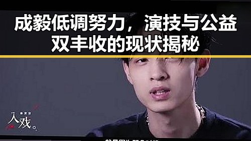成毅低调努力，演技与公益双丰收的现状揭秘
